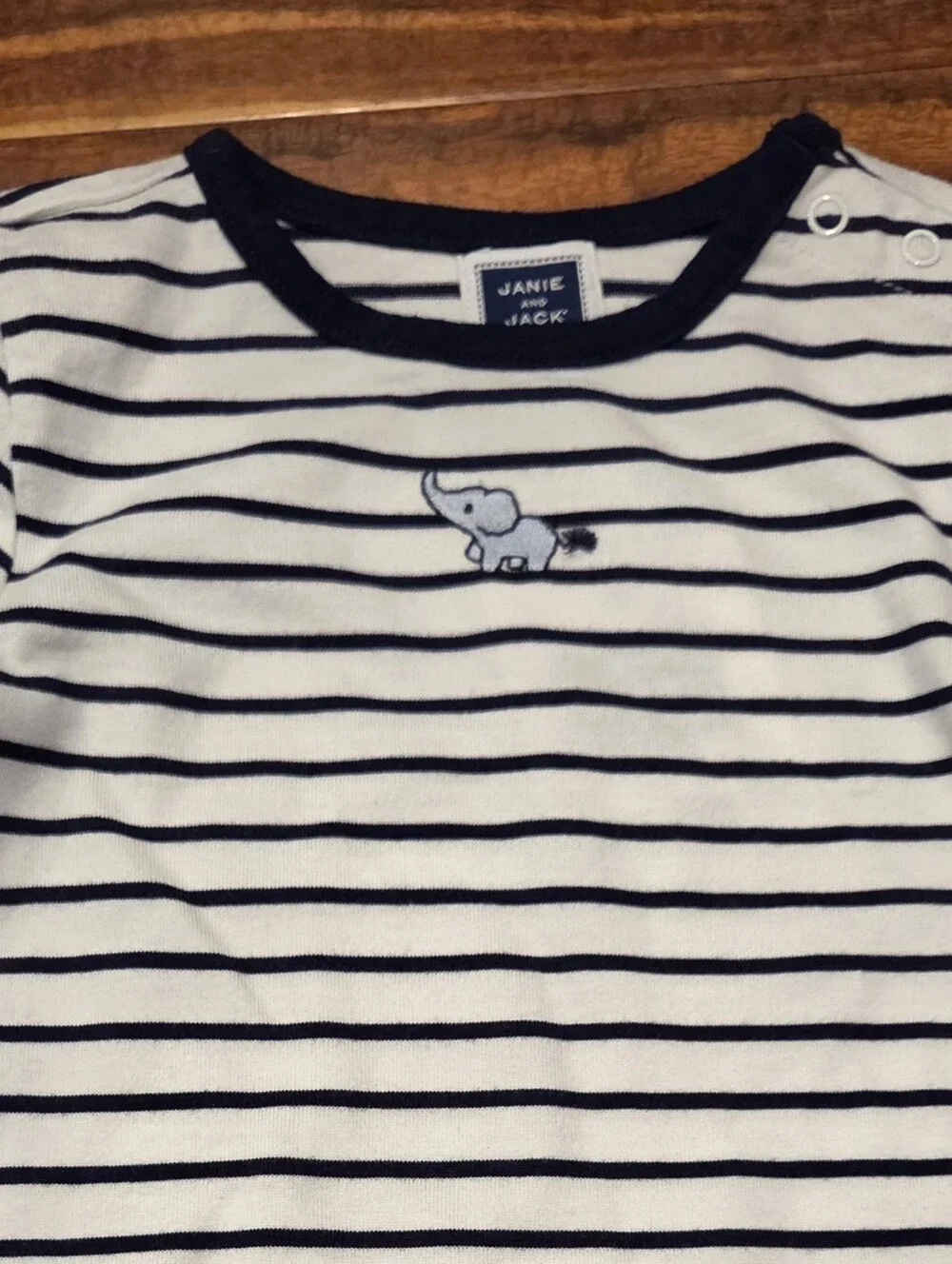 Janie and Jack NWT 6-12 Months Striped Bodysuit, Elephant Shortalls and Sweater